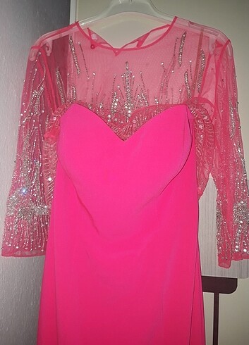 Sıfır Pembe abiye