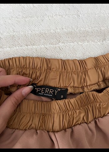 Diğer Kadın Pastel Kahverengi Rahat Paça Pantolon
