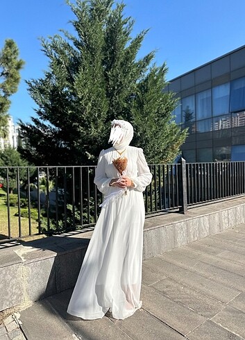 Diğer Tesettür nikah elbise 