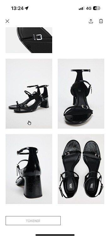 Zara Zara rugan topuklu sandalet