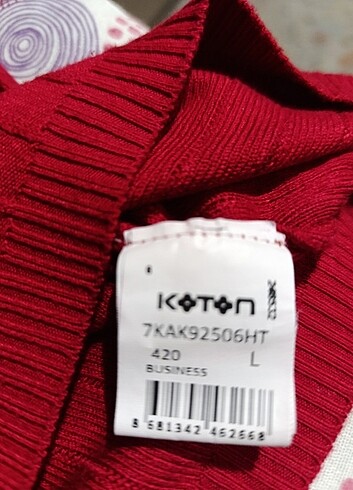 l Beden kırmızı Renk Koton bayan kazak