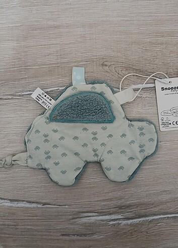 Snoozebaby Peluş Oyuncak Gri Sis 15 Cm Polyester Mavi-Gr - Görsel 4