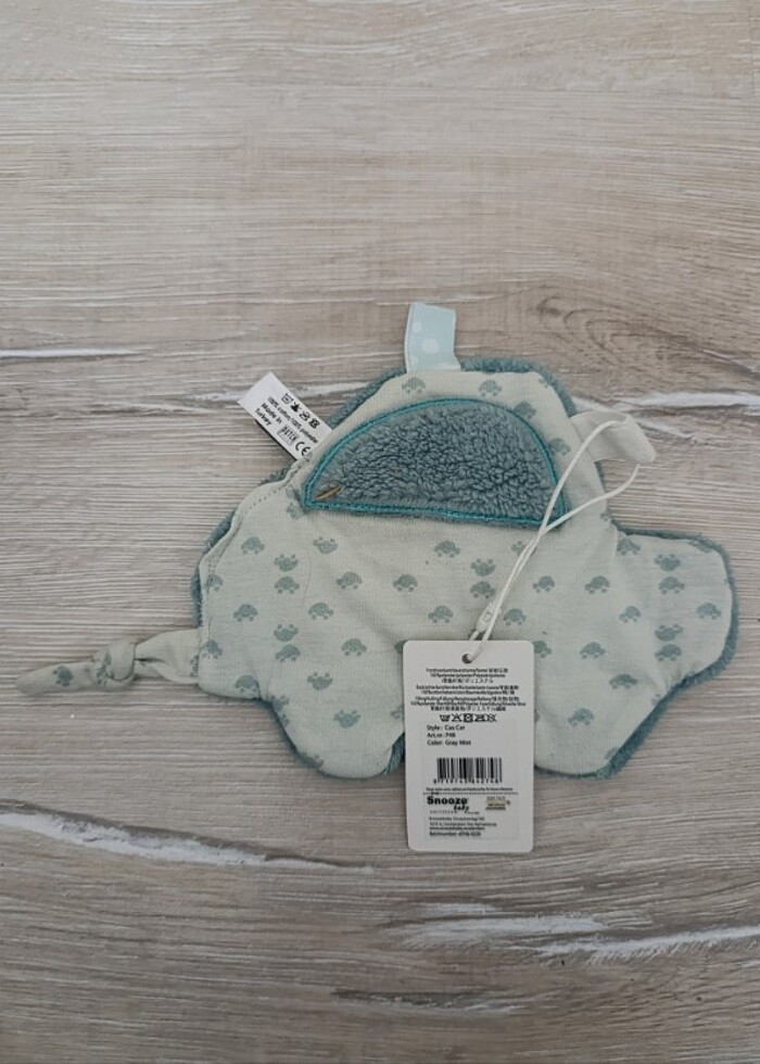 Snoozebaby Peluş Oyuncak Gri Sis 15 Cm Polyester Mavi-Gr - Görsel 3