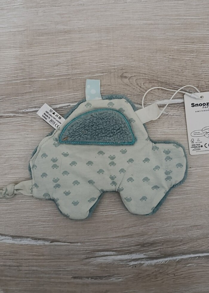 Snoozebaby Peluş Oyuncak Gri Sis 15 Cm Polyester Mavi-Gr - Görsel 4