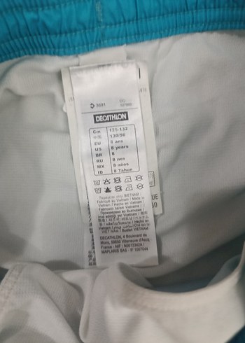 Mavi Renkli Erkek cocuk Yüzme Şortu - Görsel 7