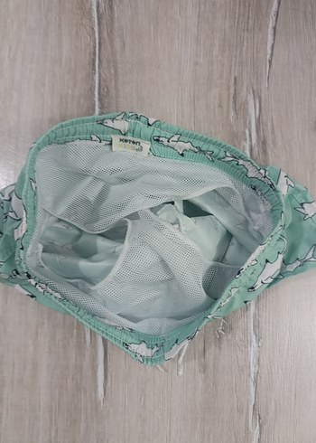 Turkuaz Baskılı Erkek Çocuk Mayo Şortu - Görsel 5