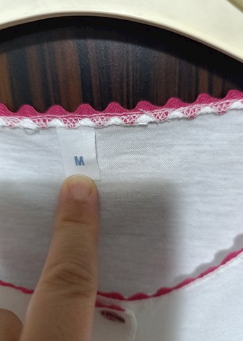 m Beden Çiçek Desenli Kısa Kollu Midi Kadın Gecelik