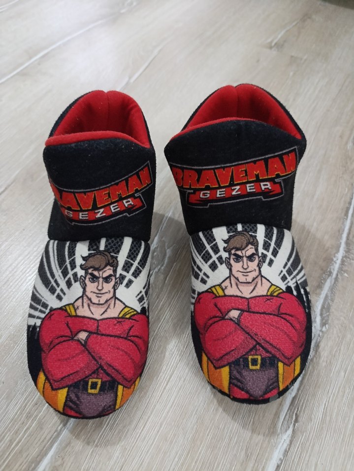 Renkli Rock Punk Erkek Çocuk Terliği - Görsel 2