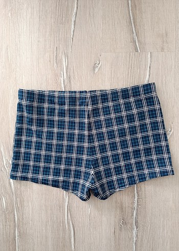 Erkek Lacivert Kareli Mini Boxero - Görsel 2