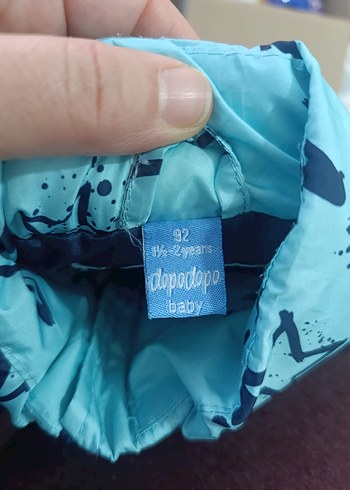 Kız Çocuk Mavi Yıldız Desenli Fermuarlı Yelek - Görsel 6