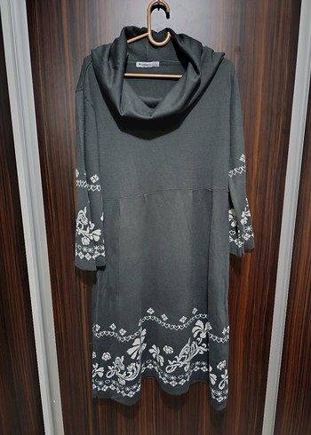 Gri Bohem kadın elbise - Görsel 2