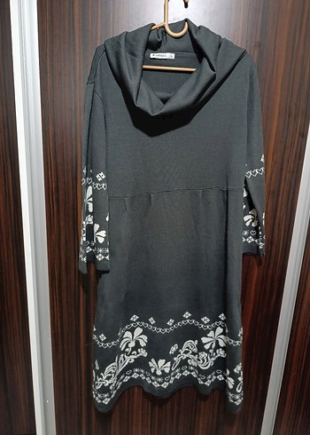 Gri Bohem kadın elbise - Görsel 7