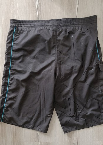 Gri Mavi Baskılı Erkek deniz Şortu - Görsel 2