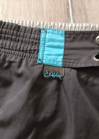 Gri Mavi Baskılı Erkek deniz Şortu - Görsel 4