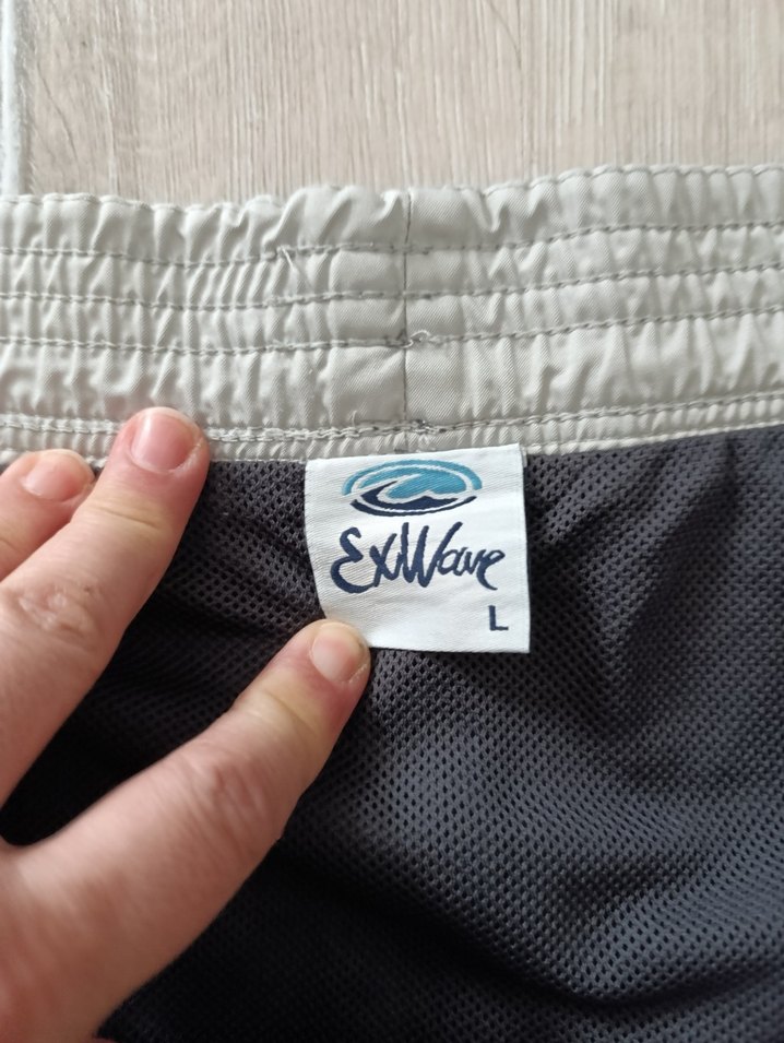 Gri Mavi Baskılı Erkek deniz  Şortu - Görsel 3