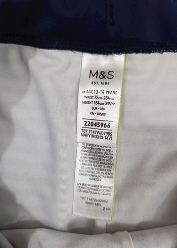 Çizgili Erkek Çocuk Mayo Şortu 13-14 yas - Görsel 6