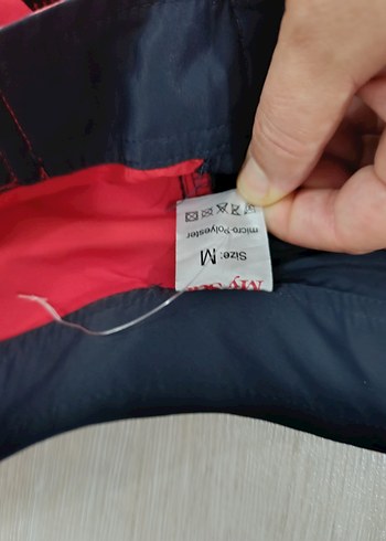 Kemerli Kırmızı Siyah Erkek Mini Şort - Görsel 6