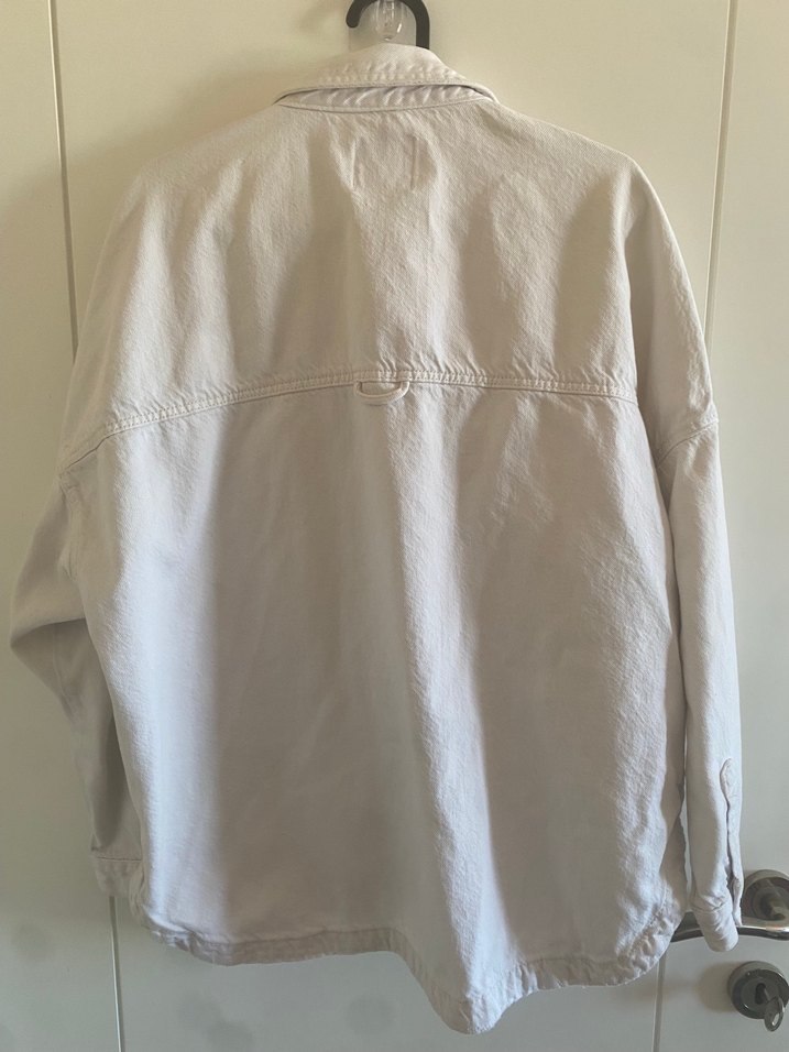 Zara Beyaz Kadın Gömlek/Ceket - Görsel 3