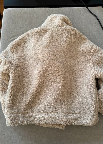 Mango Krem Peluş Kadın Mont - Görsel 3