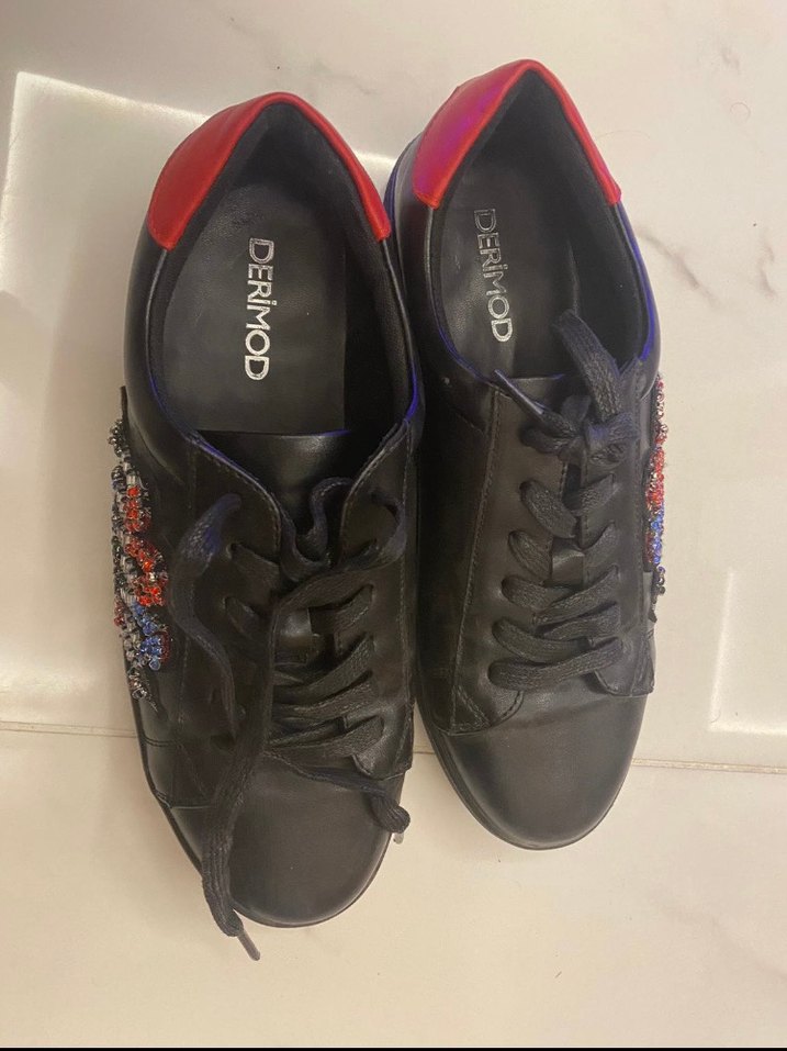 Siyah Çok Renkli Sneaker - Görsel 2