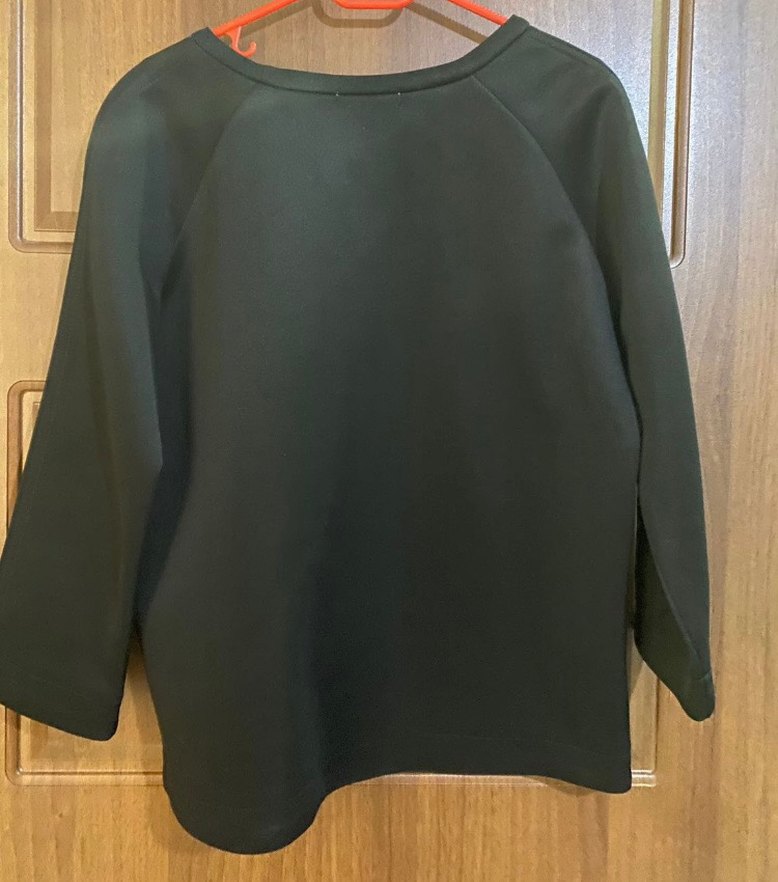 Twist Siyah Oversize Kadın Sweatshirt - Görsel 2