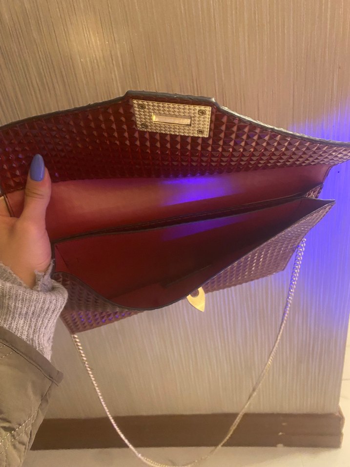 Matmazel Zincir Detaylı Kırmızı Çanta - Görsel 2