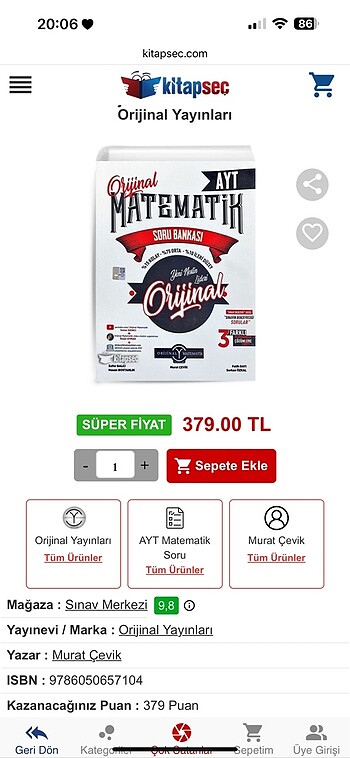 Orijinal matematik (AYT)