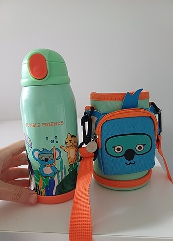 Milky moo çelik pipetli matara