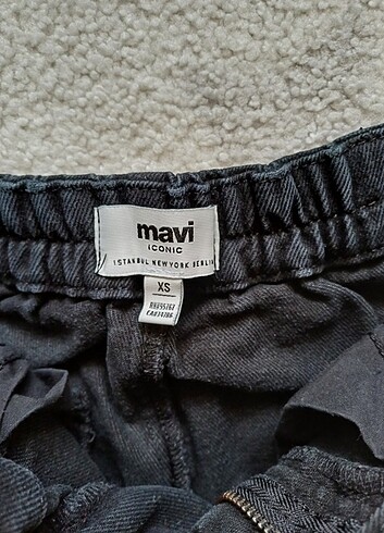 xs Beden Mavi jean jogger pantolon XS