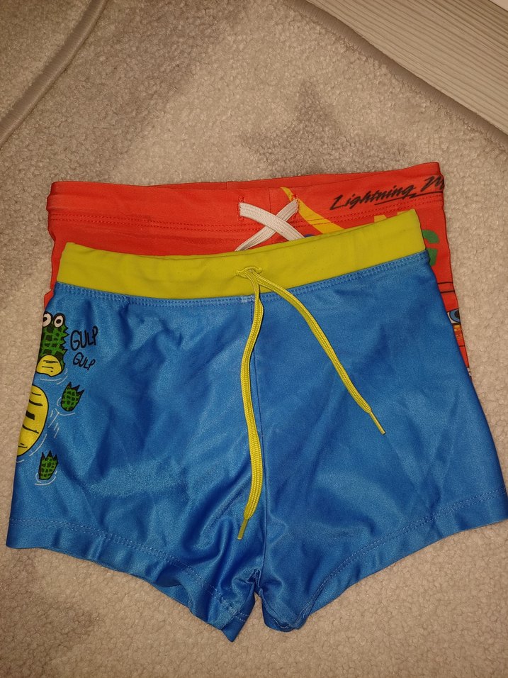 Renkli Baskılı Erkek Çocuk Mayo Şortları - Görsel 3