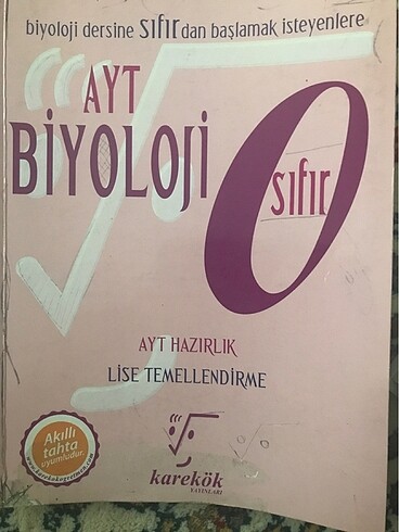 Karekök yayınları AYT BİYOLOJİ sıfır