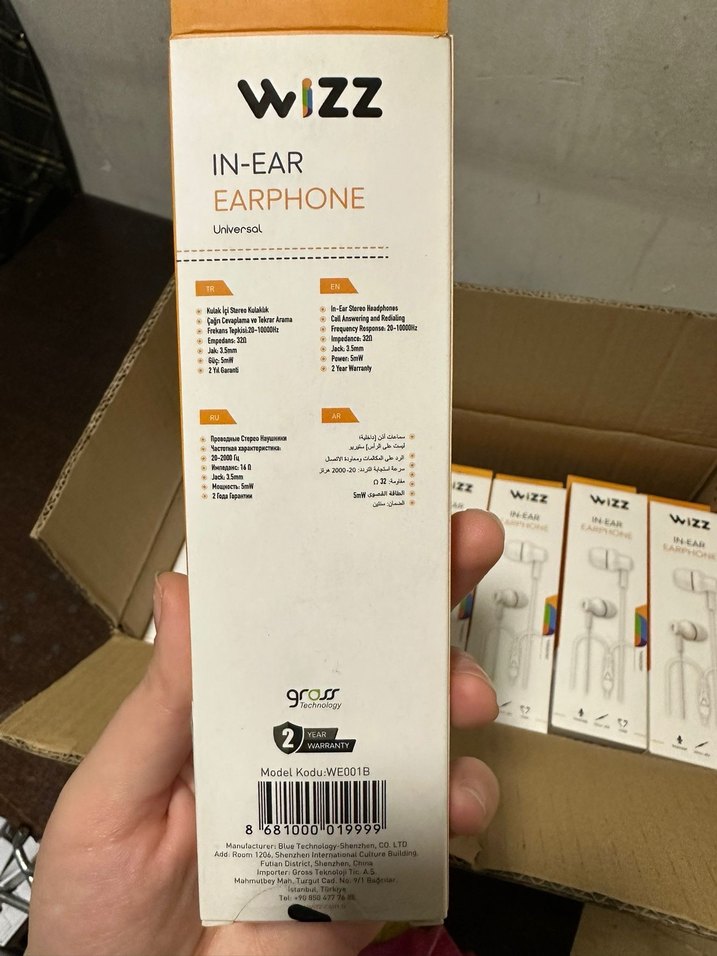 Wizz Beyaz Kulak İçi Kulaklık - Görsel 2