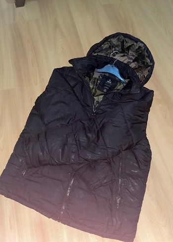 Kapüşonlu Siyah Erkek Kışlık Mont - Görsel 4