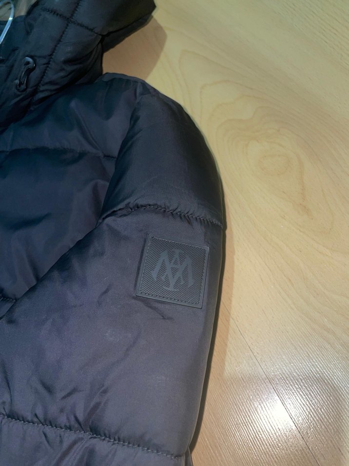 Kapüşonlu Siyah Erkek Kışlık Mont - Görsel 2