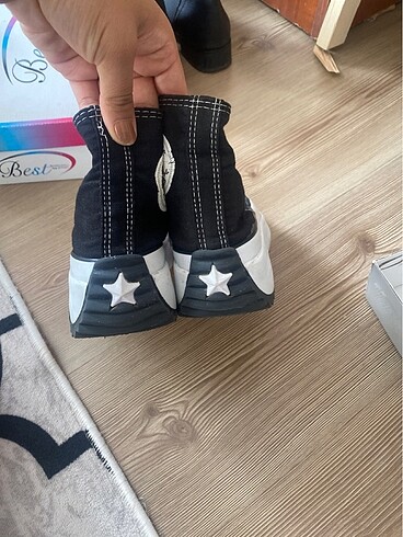 37 Beden siyah Renk Topuklu converse