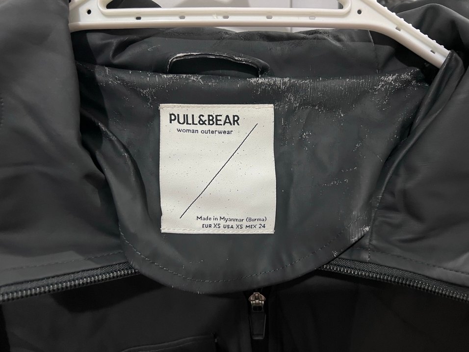 Kapüşonlu Siyah Kadın Ceket - Görsel 4