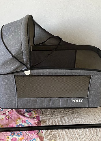 Gri POLLY Bebek Sepeti ve Beşiği