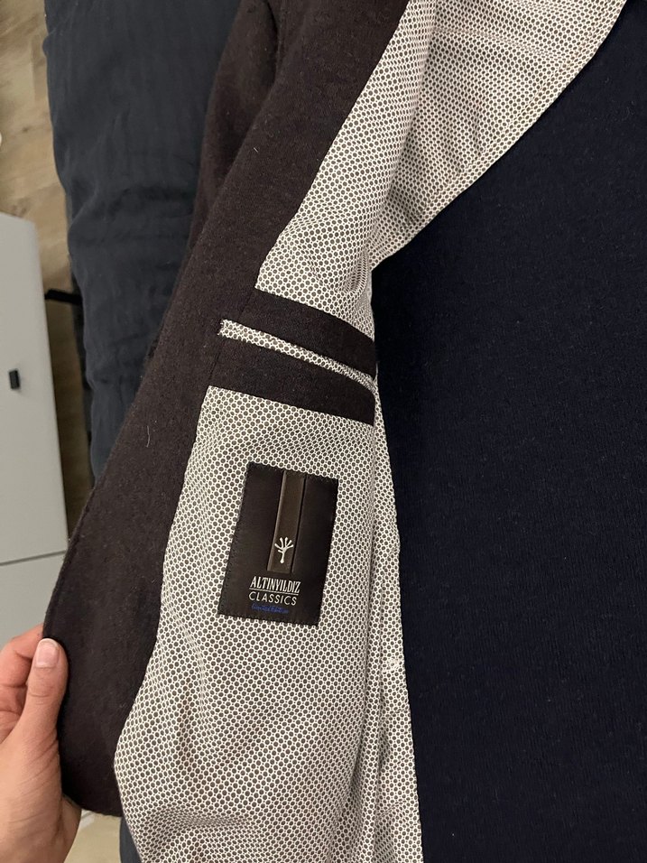 Kahverengi Erkek blazer Ceket - Görsel 2