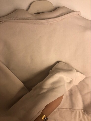 m Beden beyaz Renk calvin klein crop sweat