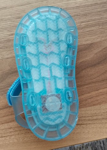 27 Beden Renkli Baskılı Mavi Erkek Çocuk Sandalet