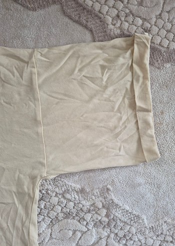 Bej Kısa Kollu  Kadın Tişört - Görsel 3