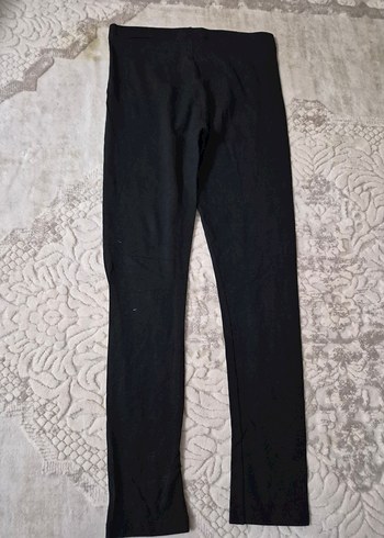 Kız Çocuk Siyah Payetli Nakışlı Tayt - Görsel 4