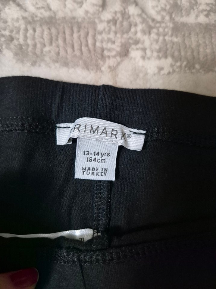 Kız Çocuk Siyah Payetli Nakışlı Tayt - Görsel 3