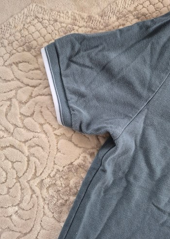 Düğmeli Gri Erkek Polo Tişört - Görsel 5