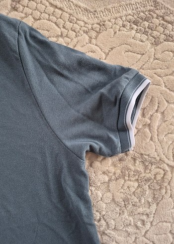 Düğmeli Gri Erkek Polo Tişört - Görsel 4