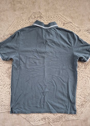 Düğmeli Gri Erkek Polo Tişört - Görsel 3