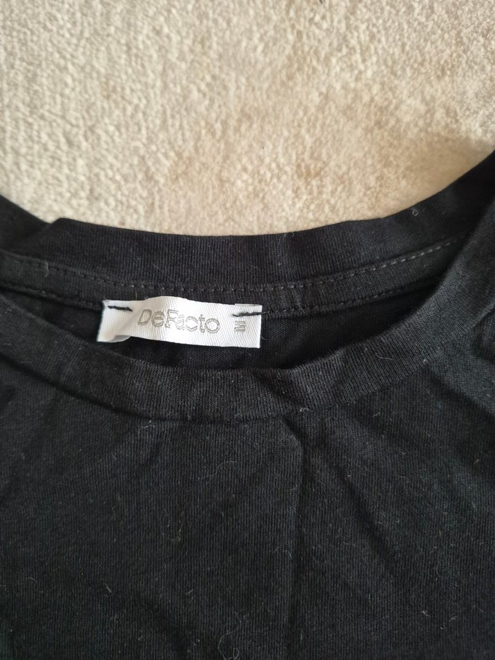 Siyah Baskılı Rock Punk Tişört - Görsel 2