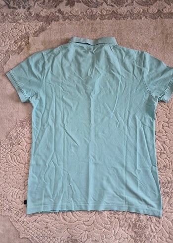 Erkek Mavi Polo Tişört, Kısa Kollu, Rahat Kesim - Görsel 2