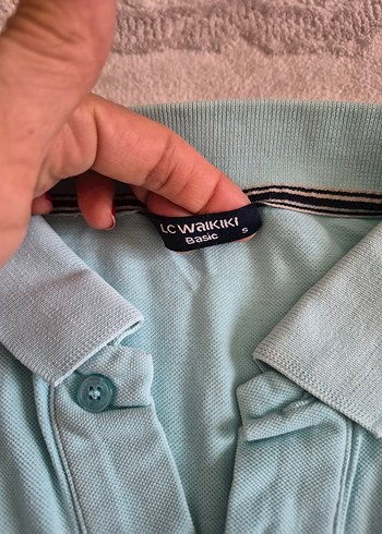 Erkek Mavi Polo Tişört, Kısa Kollu, Rahat Kesim - Görsel 4