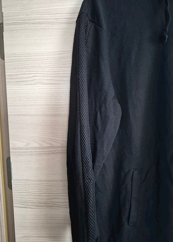 Siyah Kapüşonlu Midi Hamile Ceketi - Görsel 3